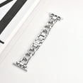 thumbnail image 2 of Link Bracelet for Apple Watch, Fits Series 11/9/8/7/6/5/4/3/2/SE/Ultra, Simple and Stylish Compatible with 38mm 40mm 41mm 42mm 44mm 45mm for Women, 2 of 10