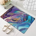 thumbnail image 4 of Diatomaceous Earth Bath Mat,Purple Gold Marble Non-Slip Volume Super Absorbent Fast Drying for Bathroom Kitchen Door mat,Eco-Friendly Easy to Clean 20×31Inch (50 * 80cm), 4 of 6