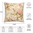 thumbnail image 2 of Multi-Size Linen Sofa Pillow Cover Invisible Zipper Open And Close Strong Use For Sofa Chair Garden Sofa Car Rose Gold Foil Leopard Print_1 16"X16", 2 of 7