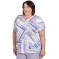 thumbnail image 3 of Alfred Dunner Womens Plus-Size Brushstroke Stained Glass Tee, 3 of 4