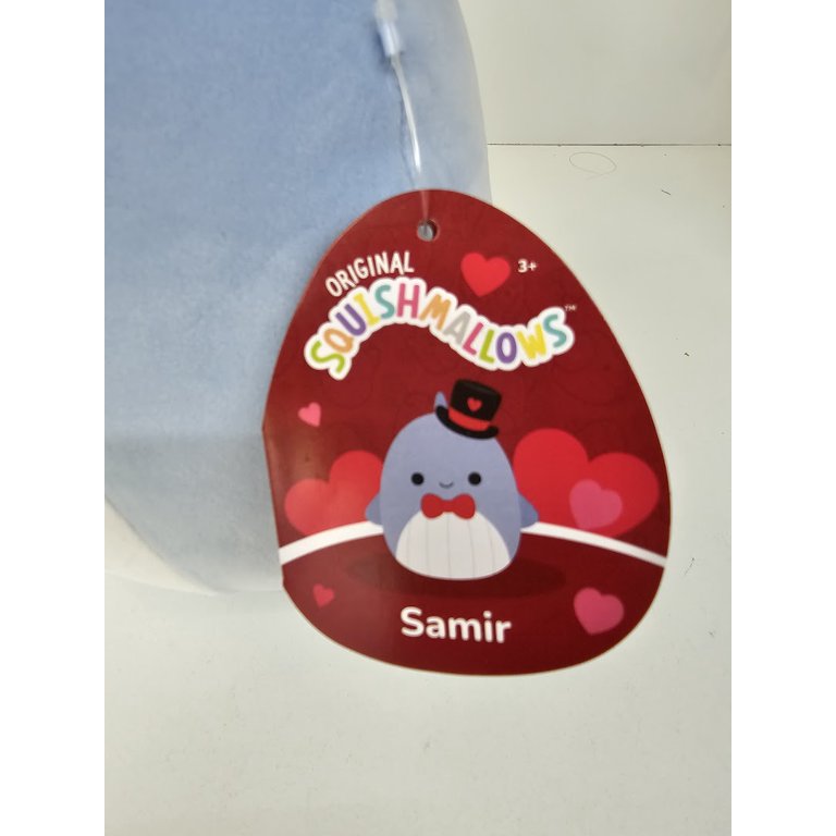 Squishmallows 18 cm Samir Blue Whale con cappello da marinaio, peluche ufficiale Little Ultrasoft Kelly Toy - Giochi e Prodotti per l'Età Evolutiva