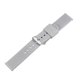 thumbnail image 3 of Correa de reloj de silicona Uxcell de 24 mm, correa de reloj de goma con hebilla de acero inoxidable electrochapado para hombres y mujeres, gris claro, 3 of 7