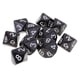 thumbnail image 1 of 2 X 10 Piezas Dados Poliédricos Dados Juguetes Juegos Juegos de Azar Accesorios Negro perfke Dados poliédricos, 1 of 9