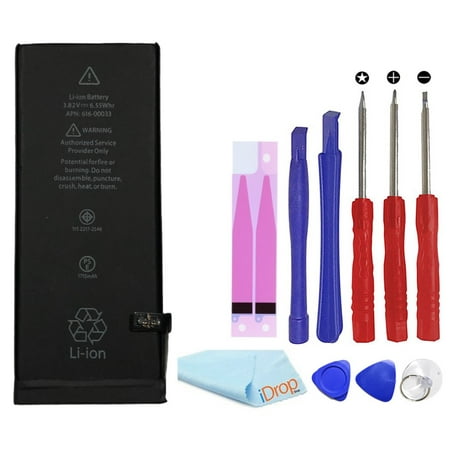 iDropShop Brand New 0 Cycle Internal Replacement Battery Repair Kit Compatible for i-Phone 6S (A1633, A1688, A1700) Includes Battery Adhesive, Repair Tools, and (Best Cell Phone Battery Brand)