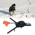 thumbnail image 4 of Winter Ice Fishing Flag Marker, Triangular Structure Bright Warning Easy To Use Efficient Stable Tip Up Fishing Flag  For Freshwater Fishing, 4 of 8