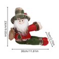 thumbnail image 3 of Christmas Curtain Buckle Tieback Santa/Snowman/Reindeer, Window Decorations Christmas Cartoon Doll Curtain Bedroom Living Room Curtain Hook Fastener Buckle Clamp Home Decor, 3 of 6