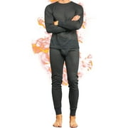 Ventana Men's Thermal Sets Waffle Knit Long Johns 2 Piece Underwear Top & Pants Pajama