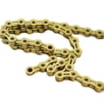 thumbnail image 2 of DYNWAVECA 9 Speed Chain 116 Links Biking Lightweight Road Mountain Bike Riding Repairing Steel Replacement Accessory Bike Chain Gold, 2 of 10