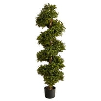 Nearly Natural 46" Spiral Boxwood Artificial Topiary Tree