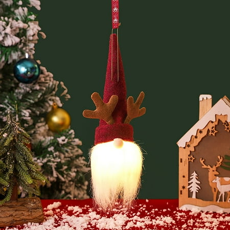 

Christmas Clearance Room Decor Decoration Supplies Faceless Doll Gnome Light Pendant Old Man Doll Pendant Doll Pendant