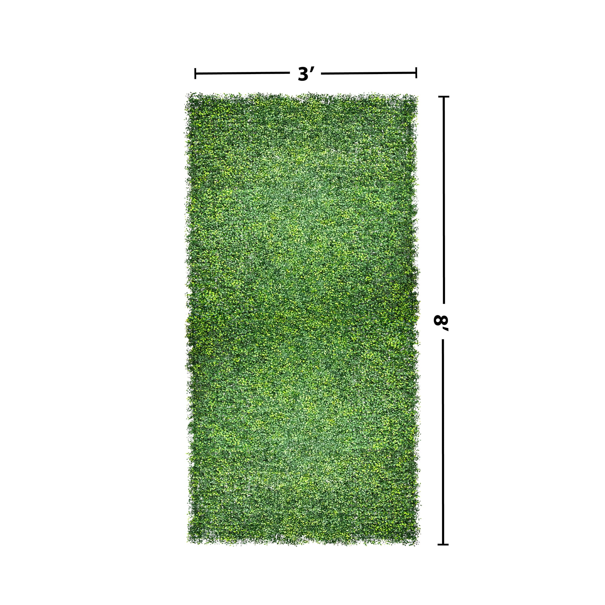 Screenguard 36in H x 8ft L Faux Green Boxwood Privacy Screen with Natural Appearance