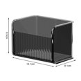 thumbnail image 7 of Shoreew Bathroom Drawer Storage Box Clear Acrylic Wall Mount Modern Makeup Lipstick Lotion Cleanser Hair Accessories Organizer Container Bin, 7 of 7
