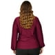 thumbnail image 3 of Blusa formal de satin Roman Fashion/Tallas Extras, 1801 (Vino) vino 36 Roman Fashion BL-GR-1801-VINO, 3 of 6