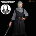 thumbnail image 5 of Mythrojan Knight Chainmail Coif Medieval Costume Accessory - 16 Gauge Mild Steel for Halloween, LARP, Cosplay, 5 of 6