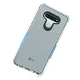 thumbnail image 2 of GSA Premium Side Spine Bumper Case for LG K51 - Clear/Light Blue, 2 of 3