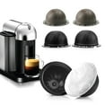 thumbnail image 2 of Flmtop 5Pcs/Set Disposable Refillable Coffee Filter Cup Capsule for Nespresso Vertuo, 2 of 10