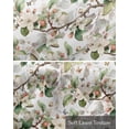 thumbnail image 6 of Faux Linen Valances for Windows Magnolia Flower Tree Butterfly Watercolor Pattern Curtains Valance Light Filtering Rod Pocket Small Window Treatment for Kitchen Living Room Bedroom 42x12In, 6 of 6