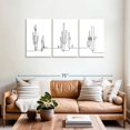 thumbnail image 2 of Elephant Stock Minimalist Line Cactus Wall Art - Horizontal Multi Panel Canvas - Living Room Wall Decor - Floral And Botanical Multi Panel - White And Black Decor - 62" x 30", 2 of 4