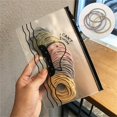 thumbnail image 1 of 100 Elastic Rubber Band Hair Rings, Soft, Do Not Damage Hair, Can Be Reused, Suitable For Girls And Women, Woven Hair Rope, 1 of 3