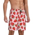 thumbnail image 2 of Fotbe Strawberries Pantalones Cortos de Pijama para Hombre, Ropa de Dormir, Pantalones de Pijama Cortos para Hombre-Large, 2 of 6