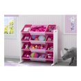 thumbnail image 4 of Delta Children Kids Toy Storage Organizer with 12 Plastic Bins - Greenguard Gold Certified, White/Pink, 4 of 5