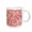 White, variant on 3drose, Abstract Geometric Pattern Background - Colorful Vector Design, 11oz Two-tone Red Mug