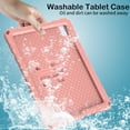 thumbnail image 4 of KOMI Kids Case for iPad 9th 8th 7th Gen/iPad Pro 10.5/iPad Air 3rd Gen - Screen Protector Included - Butterfly Kickstand - Child Friendly EVA Foam Shockproof Cover Case with Shoulder Strap, Pink Beige, 4 of 5