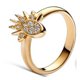 thumbnail image 1 of Anillo De Sol Estrella Y Oro Azul Brillante Celestial Chapado En Plata DIY Joyería Accesorios De Pareja Regalos, 1 of 3
