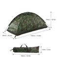 thumbnail image 5 of HLONK Tent UV Protection One Person Tent for Camping Hiking Foldable Pop Up Backpacking Tent Camouflage Tent, 5 of 5