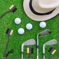 thumbnail image 5 of 30 Cepillos para Palos de Golf y Limpiador de Ranuras para Palos, Limpiador de Ranuras de Limpieza de Doble Cara con Clips, Color Negro, 5 of 5