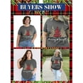 thumbnail image 4 of Anbech Merry Christmas Plus Size Shirts for Women Oversized T-Shirt Graphic Chrsitmas Tees Short Sleeve, 4 of 10