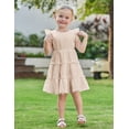 thumbnail image 3 of Arshiner Toddler Girls Dress Ruffle Sleeveless Tiered Swing Twirly Dresses Cute Summer Beach Sundress with Pocket, 3 of 6