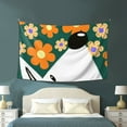 thumbnail image 3 of Puppies Flowers Fantasy Wall Decor Tapestry , Room Bedroom Wall Hangings Tapestry Cartoons Dog Flower,60" X 40", 3 of 7