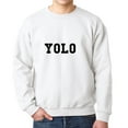 thumbnail image 1 of Yolo Internet Slang Words Men's White Sweatshirt, 1 of 1