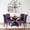 Purple, variant on Roundhill Furniture Nylander 5-Pc Dining Set, Cross-Buck Dining Table with 4 Stylish Chairs, Blue