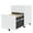 White, variant on Mobile File Cabinet With Lock Wheels For Legal/Letter/A4 Size 2 Drawer Steel File Cabinet For School Office Living Room