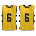 thumbnail image 5 of Mixfeer 12PCS Kid's Football Pinnies Quick Drying Soccer Jerseys Youth Sports Scrimmage Basketball Team Training Numbered Bibs Practice Sports Vest, 5 of 7
