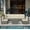 Beige, variant on SUNVIVI 7-Piece Modular Patio Furniture Set, Wicker Outdoor Sectional Sofa with Cushions and Coffee Table, All Weather Patio Conversation Sets for Porch Balcony Backyard