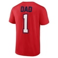 thumbnail image 3 of Men's Red Washington Nationals Father's Day #1 Dad T-Shirt, 3 of 3