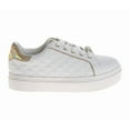 thumbnail image 2 of Badgley Mischka Girls Sneakers (Little Kids Big Kids), White Gold, Size: 5, 2 of 7