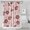 Floral and, variant on Vintage Shower Curtain, Aesthetic Room Decor Artistic Home Accents Waterproof 72x72 Inch with Hooks