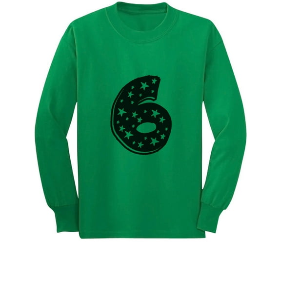 Tstars Boys Unisex 6th Birthday Gift I'm 6 Superstar Tshirt Birthday Gift for 6 Year Old Birthday Gift for Boys Six Years Old Birthday Gift Idea Birthday Party B Day Long Sleeve kids T Shirt