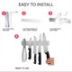 thumbnail image 3 of Barra de cuchillos Modern Innovations de acero inoxidable de 25 cm, 3 of 6