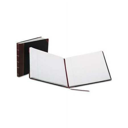Boorum & Pease Record Ruled Book, Black Cover, 300 Pages, 15 1/8 x 12 7/8