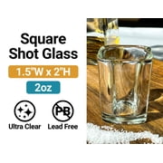 Albuquerque New Mexico Vintage Design Souvenir 2 oz Square Shot Glass – Blue