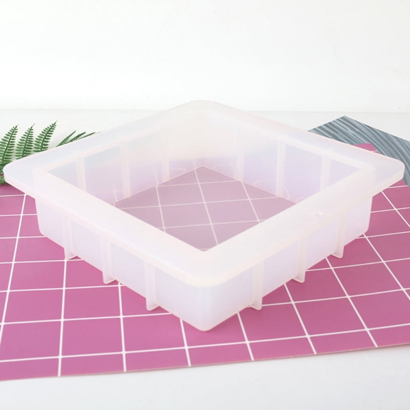 6inch Square Silicone Mold Candle Aromatherapy Soap Making Mould Chocolate Candy