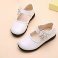 thumbnail image 6 of Miluxas Girl's Flats Lightweight School Uniform Shoes Casual Dress Shoes (Toddler/Little Kid/Big Kid/Youth) White 3 M(38), 6 of 6