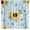 Sunflower-2, variant on Sunflower Curtain Cute Yellow and Blue Flowers Green Leaves Pattern Blackout Print Rod Pocket Window Drapes for Bedroom Living Room 42x54in