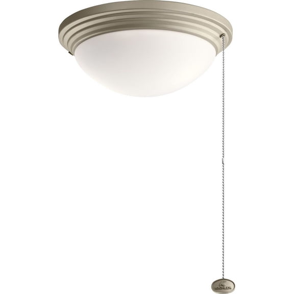 380912ANS Kichler Lighting Accessory - 11 Inch 9W 2 LED Outdoor Ceiling Fan Light Kit-Antique Satin Silver Finish