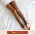 thumbnail image 4 of SEARCHI Autumn Winter Warm Insulated Tights Women Leggings Elastic Thin All-- Pantyhose Fleece Tights High Waist Thermal Leggings Pantyhose Skin-Transparent, 4 of 8